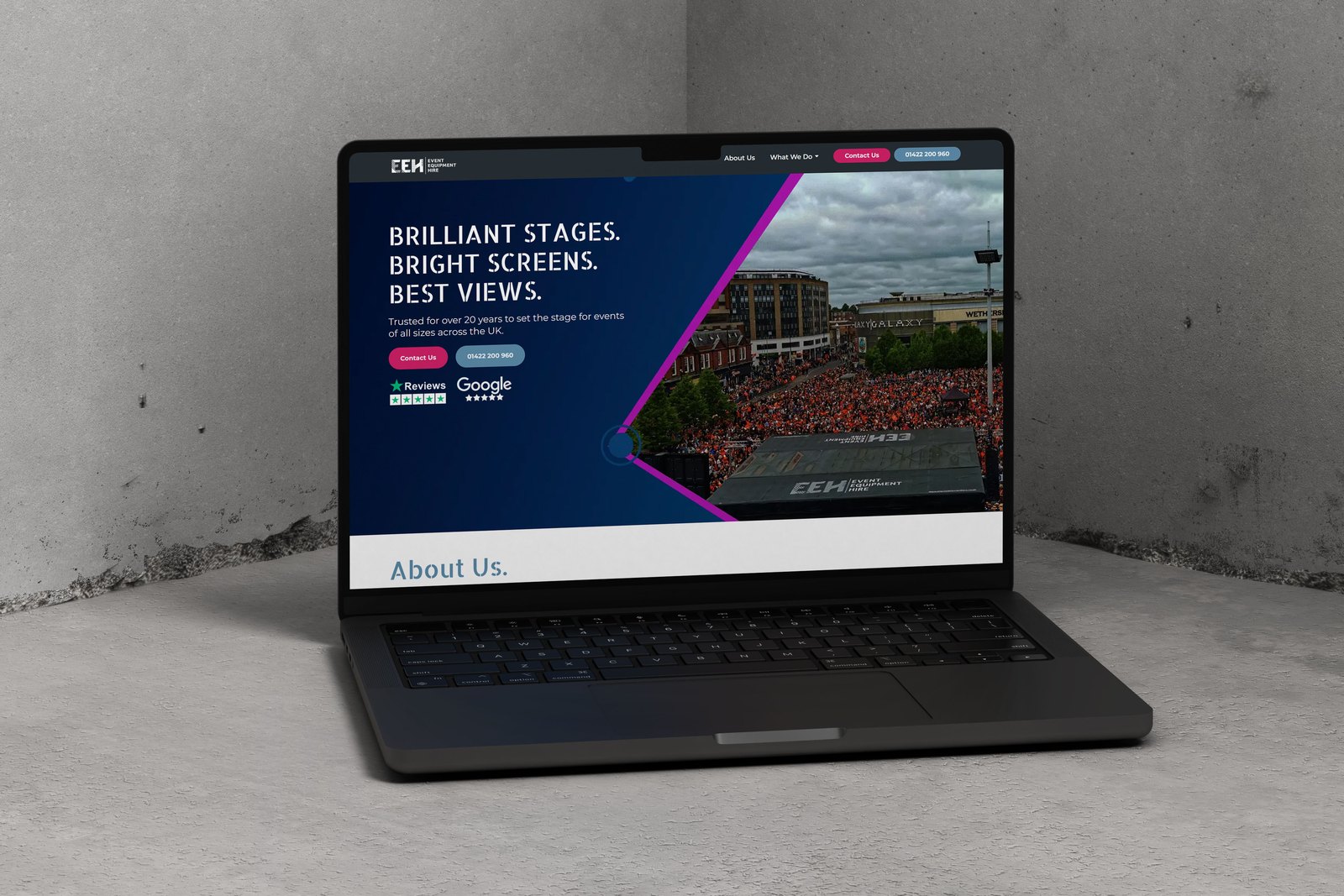 The Event Equipment Hire website